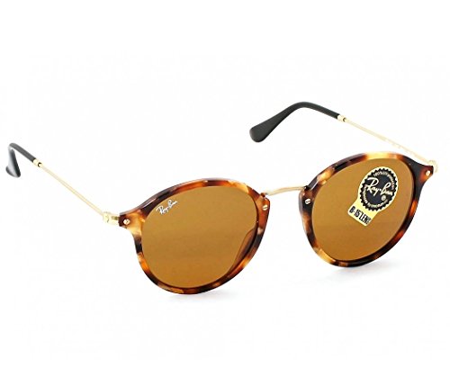 Ray-Ban Round RB 2447 1160 49mm Spotted Brown Havana Frame / Brown Lens