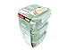Kinetic 6 Piece Glassworks Series Oven Safe Square Food Storage Set, 15 oz, Clear