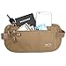 DAITET Money Belt - Passport Holder Secure Hidden Travel Wallet with RFID Blocking, Undercover Fanny Pack (Beige)