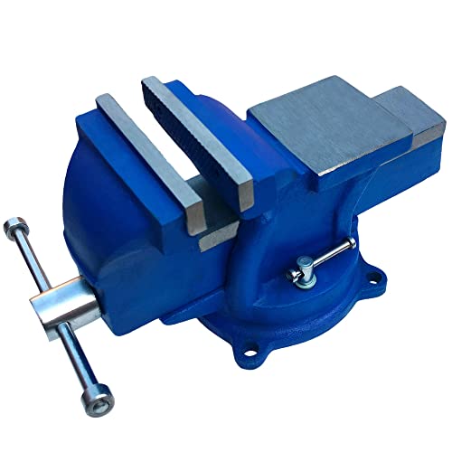 EXXO TOOLS 4 Inch Bench Vise 4" Bench Vise 360 Degree Swivel with