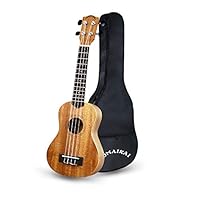 POMAIKAI Soprano Ukulele Beginner 21 inch Mahogany Ukalalee Small Hawaiian Guitar Ukeleles for Kids Beginners Adults with Gig Bag