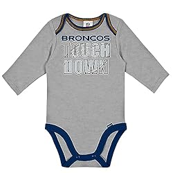 Gerber Unisex Baby NFL 2 Pack Long Sleeve Onesie