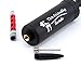 The Friendly Swede Ball Pump for Sports Balls — Hand Air Pump Including Needles and Nozzles; Suitable for Basketball, Soccer, Volleyball; Built-in Needle Storage & Flexible Hose - Black 3-Pack