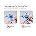BETAFPV 16pcs 31mm 3-Blade Props 0.8mm Sharft Hole Tri-Blade Propeller Transparent Pink and Blue with Removal Tool for Tiny Whoop Quad