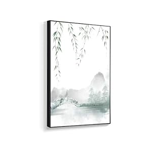Framed Canvas Home Artwork Decoration Antique Plant Canvas Wall Art for Living Room, Bedroom - 16x24 inches