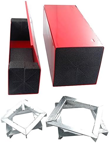 Abesco, SINGLE Mounting Flange Set (2 pc. set for single part # FP-CT31940) used to mount one 2.5 inch CT120 unit, Material: Steel, Color: Red, Dimensions: 2.5? x 2.5?, Qty: 1 pack (2 piece)