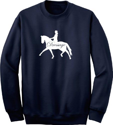 Dressage Rider Horse Lovers Navy Blue Sweatshirt