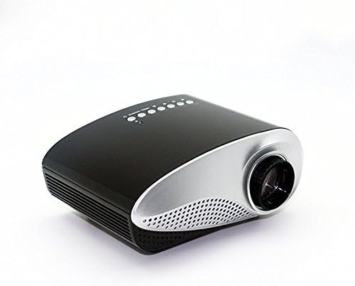 Video Projector ,Dihome LED Projector Home Theater with USB/SD/AV/HDMI Input Support PC Tablet Smart Phone for Video IImage Movie Game Black 802B