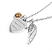 IMEIM A Piece of My Heart is in Heaven Urn Necklace for Women Cremation Jewelry Memorial Necklace for Human Ashes