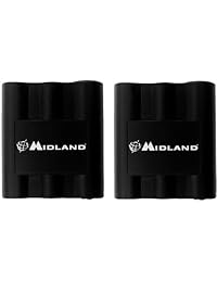 Midland Packs de baterías recargables para Midland HH54, Negro