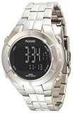 Pulsar Men's PR2001 Digital Chronograph Silver-Tone Watch