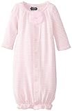 Mud Pie Baby-Girls Newborn Convertible Sleep Gown, Pink, 0-3 Months