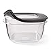 Rubbermaid Premier Easy Find Lids Meal Prep and Food Storage Containers, Set of 14 (28 Pieces Total), Grey |BPA-Free & Stain Resistant