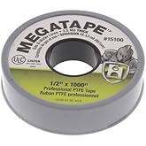 PTFE MEGATAPE, 1/2" x 1000" (Grey)