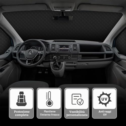Windscreen Cover for Fiat Ducato/Citroen Jumper X250/290 2006-2023 Protection from UV/Ice/Frost/Rain/Dust Window/Falling Leaves Windshield