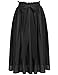 ACEVOG Women's Summer Chiffon Bowknot Pleated A-line Flare Midi Skirt Dress