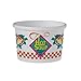 SOLO KHB8A-86926 Double-Sided Polyethylene-Coated Paper Food Container with Lid, 8-oz. Capacity, Hot Soup Label (Case of 250)