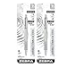 Zebra F-701 Stainless Steel Ballpoint Retractable Pen, Black Ink, Fine Point, 2 Pack (29411)