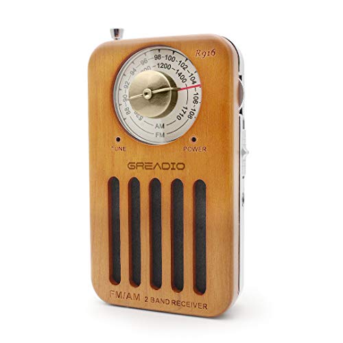 Greadio AM/FM Battery Operated Transistor Portable Radio with Best