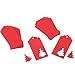 Sumind 100 Pack Paper Gift Tags Crafts Tags Hollow Christmas Tree Design Hang Labels with 30 Meters Twine for Christmas Wedding Favor (Red)