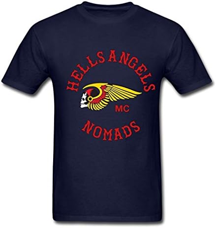 Hells Angels MC Denmark Farmde Men's Tshirt Navy X-Large