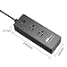 Surge Protector, FlePow 2AC Outlets 1250W/10A Mini Travel Power Strip with 4 USB Charging Ports + International Travel Outlet Plug Adapter for iPhone, iPad, Samsung, Tablet