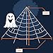 Halloween Giant Spider Web, 23 X 18ft Triangular Mega Spider Web for Outdoor Halloween Decor Decoration Outdoor Yard, White
