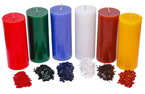 Candle Shop - 6 dye colors - Dye chips for making candles - Candle wax Dye - A great choice of colors - Sample