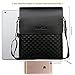 Alena Culian Business Man Bag Classic Plaid Design Men Messenger Bag Shoulder Bag(black)