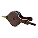 Pretty Handy Wood Bellows, Fireplace Bellows 16" x 7" Air Bellow Fireplace Blower Leather Bellows Fire Bellows for Fireplaces, BBQ and Camping, Brown Color Bellow with Hanging Leather Strap