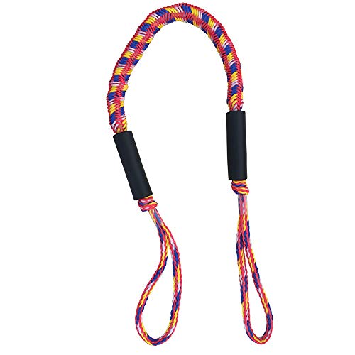 Elastic Nylon Mooring Rope, Shock Absorb Bungee Dock Line, Easy Attachment and Quick Docking for Anchoring Accessories, Stretching Boat Leash