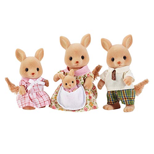Calico-Critters-Hopper-Kangaroo-Family-Dolls-Dollhouse-Figures-Collectible-Toys