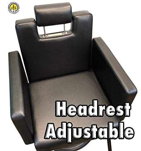 DevLon NorthWest Black Reclining Salon Chair Hydraulic Barber Chair Styling Salon Work Station Shampoo (BARBER CHAIR) - Thumbnail 3