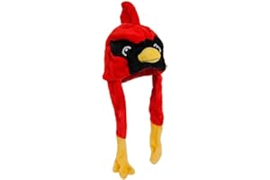 American Carnival Mart Hat-A-Mals Soft Plush Red Bird Cardinal Mascot Hat