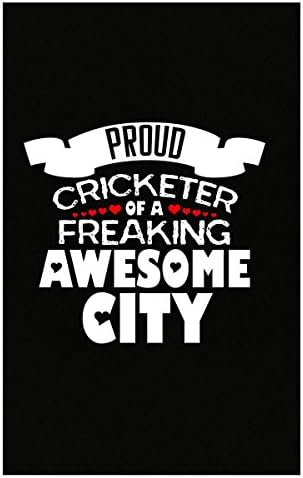 Proud Cricketer Of A Freaking Awesome City Typography Design - Poster