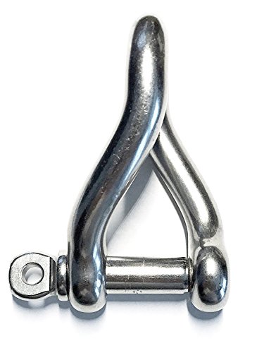 Stainless Steel 316 Twist Shackle 1/2" (12mm) Marine Grade