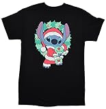 Disney Lilo And Stitch Santa Christmas Aloha T-shirt