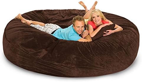 Relax Sack 8 ft. Microsuede Foam Bean Bag Sofa