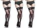 Lubricious Thigh High Stockings (One Size 3 Pack, Black)