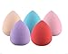 KiraShan - Soft Makeup Blending Sponges Professional Puff Smoothing for Foundation Powder Liquid Cosmetics 4pc to 5pc Color Variety Gourd or Water Drop Shape