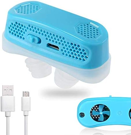 3 in 1 Anti Snoring Devices,2019 Automatic Snore Stopper & Air Purifier Filter, Snoring Solution, Sleeping Breath Aids, Nasal Dilator Nose Vents Plugs for Easing Breathing and Comfortable Sleep (Blue)