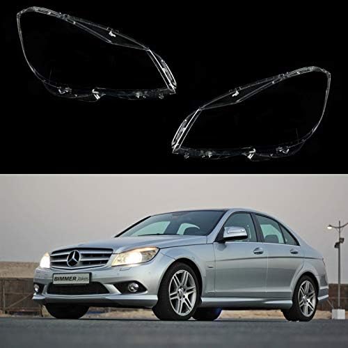 Headlight Lens Covers Replacement for C-Class W204 (2011-2014) After Facelift PAIR (L+R)