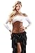 Alivila.Y Fashion Womens Faux Leather Sexy Underbust Waist Training Corset 2686A-Brown-XL