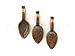 50 CleverDelights Spoon Glue On Bails - 21x8mm - Antique Copper Color - Medium Glue-On Bails - Scrabble Glass Pendants Paddle Drop Bails - 13/16 x 5/16 inch 21mm x 8mm