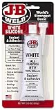 J-B Weld 31312 All-Purpose RTV Silicone Sealant and Adhesive - White - 3 oz.