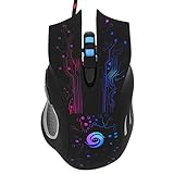 Gaming Mouse USB LED Gamer Mice 5500 DPI Professional Optical Wired 6 Buttons for PC Laptop