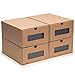 Nicely Neat Stackable Shoe Box Storage Organizer Case with Transparent Window - Men's Size, Set of 4