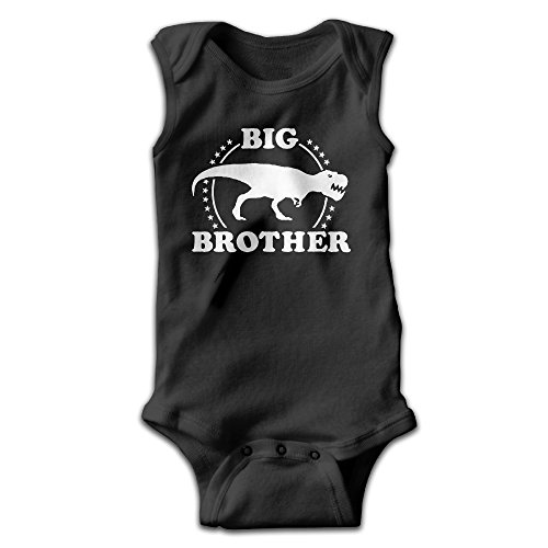 Big Brother Baby Boys' Sleeveless One-Piece Tank Shortie Romper Black