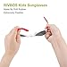 RIVBOS RBK003 Rubber Flexible Kids Polarized Sunglasses Age 3-10 (White)