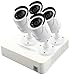 LaView 8 Channel ProX Smart 960H Compact DVR with 4 x 1.3MP Security Cameras, 1TB HDD, Smart Search, LV-KDV2804W1-1TB